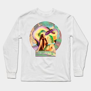 anaconda and beautiful brunette witch Long Sleeve T-Shirt